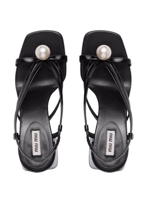 miu miu pearl sandals sale